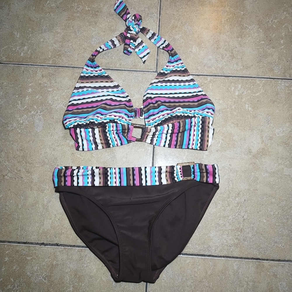 Athletic Works Vintage Y2K Halter Style Bikini Size Medium